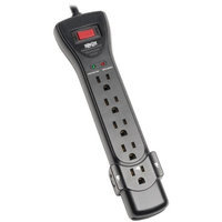 Tripp Lite 7 Outlet Surge Protector/Suppressor Power Strip 7ft Cord Right Angle Plug (SUPER7B)