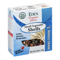 Eden Organic Pasta 60% Whole Grain Small Vegetable Shells
