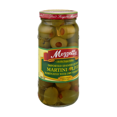 Mezzetta Imported Spanish Queen Marinated with Dry Vermouth Martini Olives