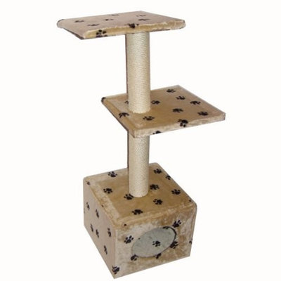 TMS Wholesale, INC. Cat Tree Condo House w/ Scratching Post