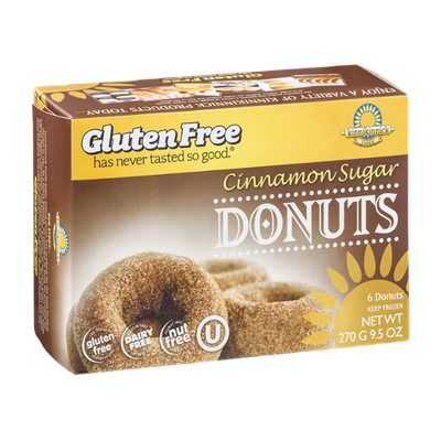 Kinnikinnick Foods Donuts Cinnamon Sugar Gluten Free - 6 CT