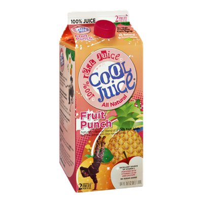 CoolJuice All Natural Fruit Punch 100% Real Juice