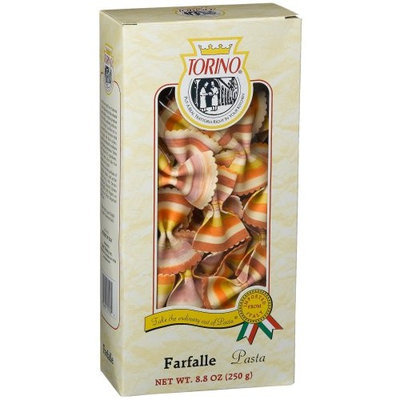 Torino Designer Pasta, Rainbow Farfalle, 8.8-Ounces Boxes (Pack of 4)