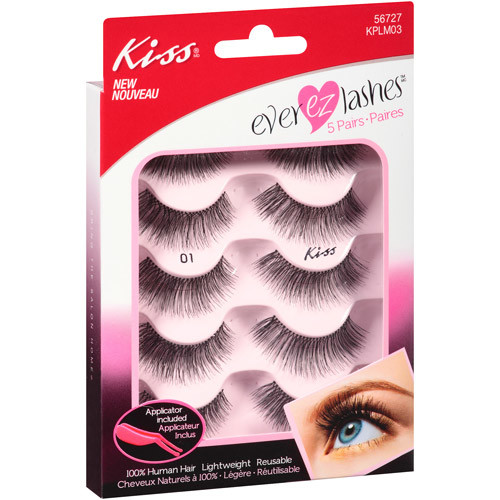 Kiss Ever EZ Lashes Eyelashes, 5 pr