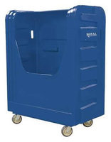 ROYAL BASKET TRUCK G48-BLX-BFA-6UNN Poly Bulk Truck,48 cu ft, Blue