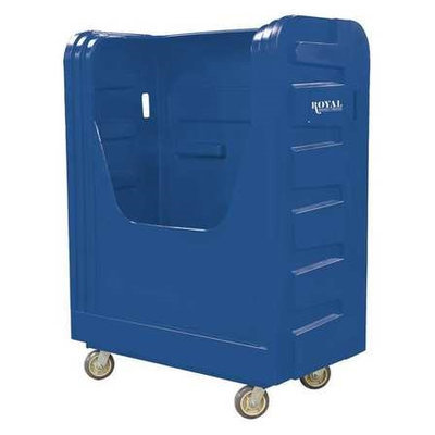 ROYAL BASKET TRUCK G48-BLX-BFA-6UNN Poly Bulk Truck,48 cu ft, Blue