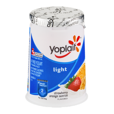 Yoplait® Light Fat Free Yogurt Strawberry Orange Sunrise