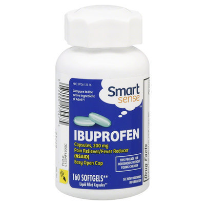 Kmart Corporation Smart Sense Ibuprofen, 200 mg, Softgels, 160 softgels
