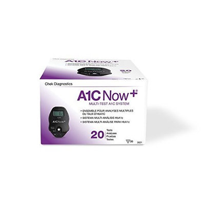 Bayer's A1CNow+TM, Hba1c Blood Monitor w/ Sampler, 20 Test Kit