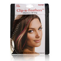 Mia Clip-In-Feathers Brown