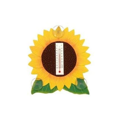 Bobbo Inc BOBBO2170623 Sunflower Thermometer Small