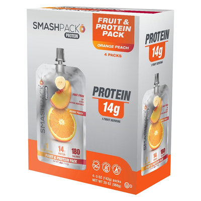 SmashPack Orange Peach Protein Shake - 5 oz