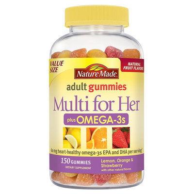 Nature Made Multi for Her Plus Omega-3s Gummies - 150 Count