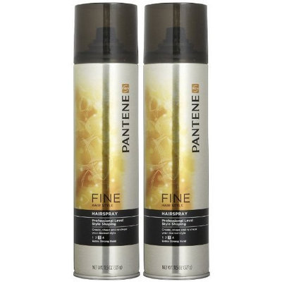 Pantene Pro-V Fine Hair Professional Style Shaping Extra Strong Hairspray Dual Pack