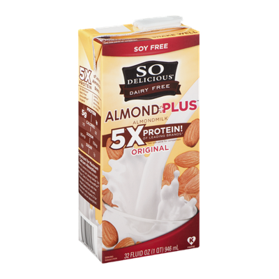 So Delicious Dairy Free Almond + Plus Almondmilk Original