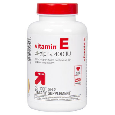 up & up Vitamin E Dl- Alpha 400 IU Softgels For Heart Health - 250 Count
