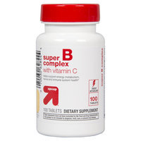 up & up Super B Complex With Vitamin C Tablets For Energy Metabolism - 100 Count