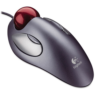 Trackman Marble Mouse, Four-Button, Programmable, Dark Gray