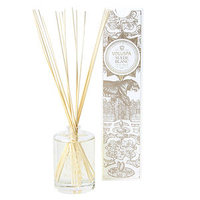 Voluspa Fragrant Oil Embossed Diffuser, Suede Blanc, 6 oz