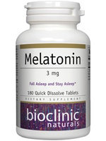 Melatonin 3mg 180 tabs by Bioclinic Naturals