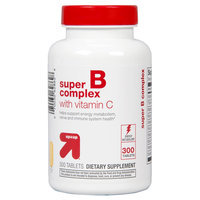 up & up Super B Complex With Vitamin C Tablets For Energy Metabolism - 300 Count