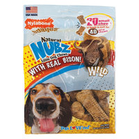 Nylabone Natural Small Nubz with Wild Bison Flavored Chews 20ct