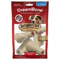 Dreambones DreamBone Butcher's Small Cut Rawhide - 4ct
