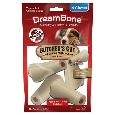 Dreambones DreamBone Butcher's Small Cut Rawhide - 4ct