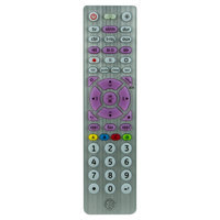GE Universal Remote 6 Device - Brushed Silver (33714), Medium Silver