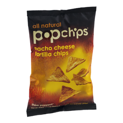 popchips Nacho Cheese Tortilla Chips