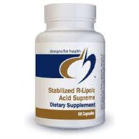 Designs For Health - Stabilized R-Lipoic Acid Supreme - 60 Vegetarian Capsules