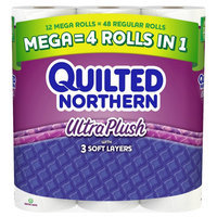 Quilted Northern Ultra Plush Toilet Paper 12 Mega Rolls