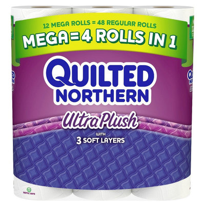 Quilted Northern Ultra Plush Toilet Paper 12 Mega Rolls