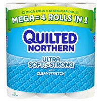 Quilted Northern Ultra Soft & Strong Toilet Paper 12 Mega Rolls
