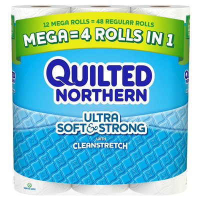 Quilted Northern Ultra Soft & Strong Toilet Paper 12 Mega Rolls