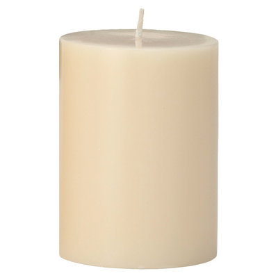Torre & Tagus Prime Palm Wax Pillar Candle - Ivory (3x4