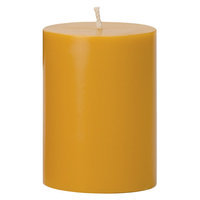 Torre & Tagus Prime Palm Wax Pillar Candle - Yellow (3x4