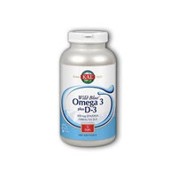 Kal Omega 3 plus D-3 Wild Blue -- 180 Softgels