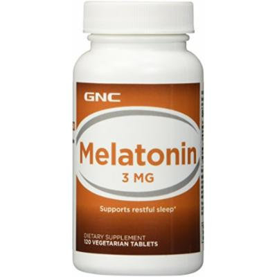 GNC Melatonin 3 120 Caps Single, 2 Packs & 4 Packs (4 Packs of 120 Tablets)
