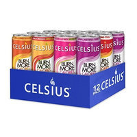 Celsius Healthy Sugar Free Energy Drink, Weight Loss and Pre-Workout Drink, 12-Ounce, Variety Pack, ( Pack of 12 )