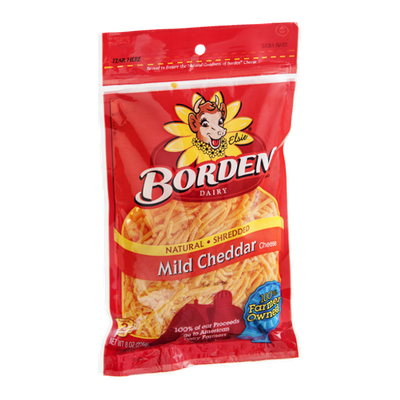 Borden Mild Cheddar Cheese Shredded