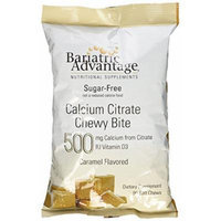 Bariatric Advantage Calcium Citrate 500mg Caramel Chewy Bite 90ct Bag-sugar free