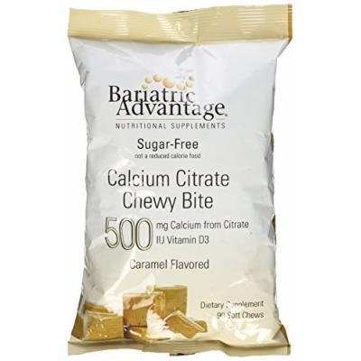 Bariatric Advantage Calcium Citrate 500mg Caramel Chewy Bite 90ct Bag-sugar free