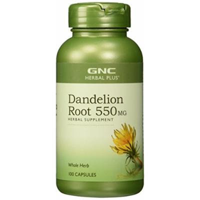 GNC Herbal Plus Dandelion Root, 550mg, Capsules, 100 ea
