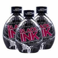 3 Ed Hardy Black Ink Bronzer Indoor Tanning Bed Lotion Tattoo Fade Protector