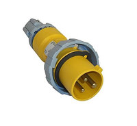 Thomas & Betts ABB Russelstoll ABB320P4W IEC Plug 20A 2 Pole 3 Wire 125V Pin & Sleeve
