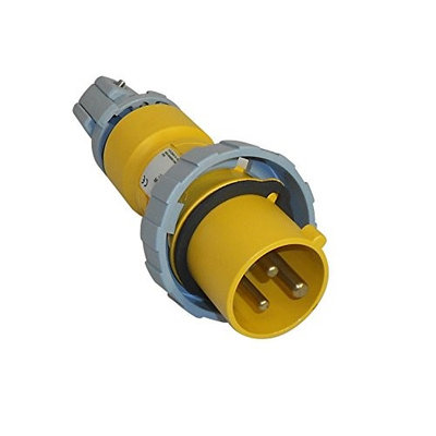 Thomas & Betts ABB Russelstoll ABB320P4W IEC Plug 20A 2 Pole 3 Wire 125V Pin & Sleeve