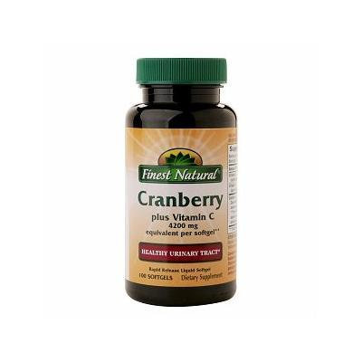 Finest Natural Cranberry Plus Vitamin C Triple Strength Softgels 100 ea