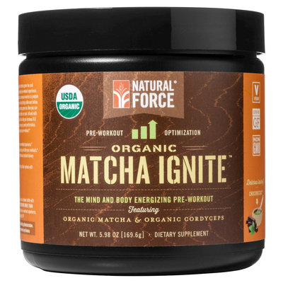 Natural Force Matcha Ignite Organic Pre-Workout Powder Chocolate 5.98 oz