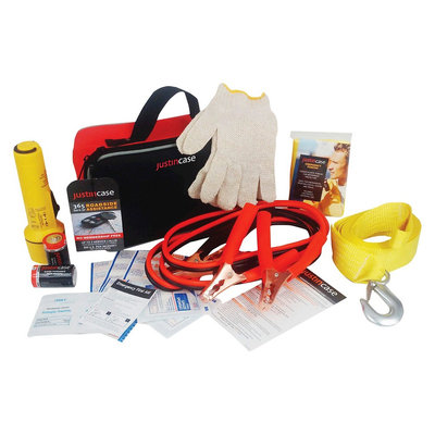 Justin Case Auto Safety & First Aid Kit- Commuter, Black